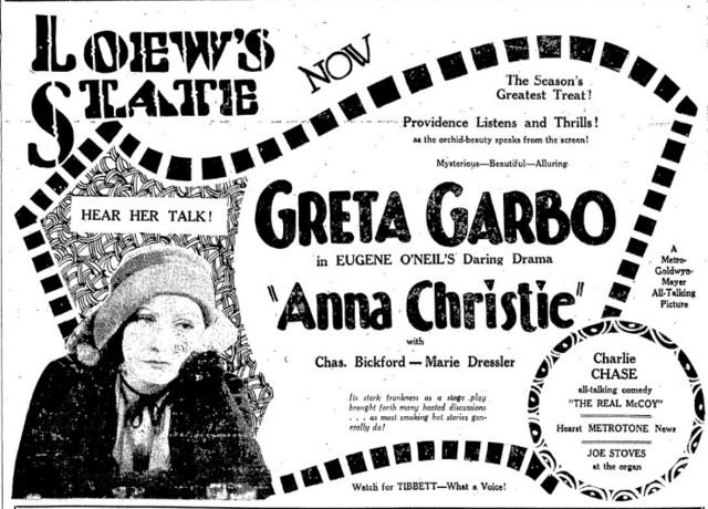 Garbo talks!