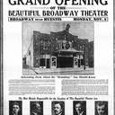 Broadway Theatre Opening 1923