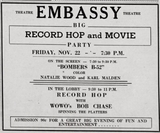 Record Hop and a Movie at The Embassy (1957)