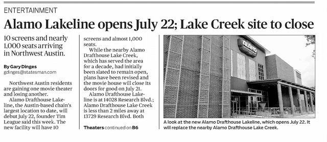 Alamo Drafthouse Lakeline