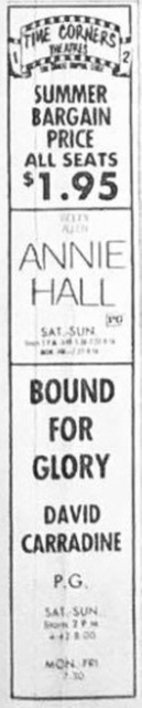 Annie Hall & Bound for Glory at Time Corners 