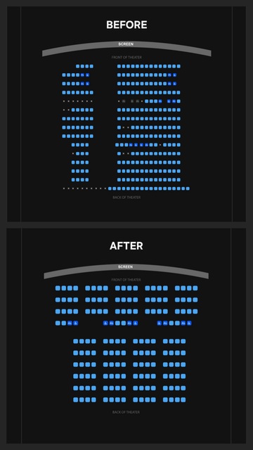 Regal Cinemas Sawgrass 23- Auditorium 8 Layout
