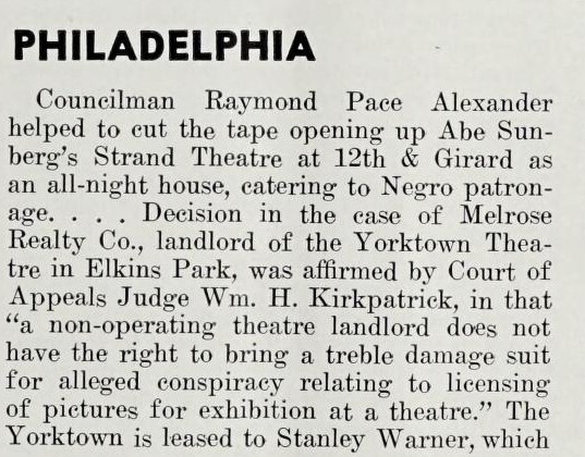 African American Theater (1956)