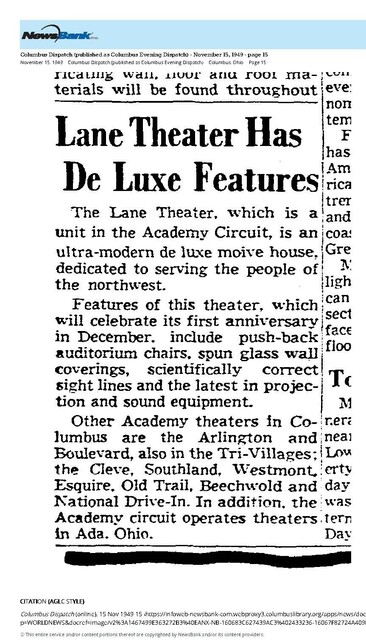 The Academy Theatres Circuit (1949)