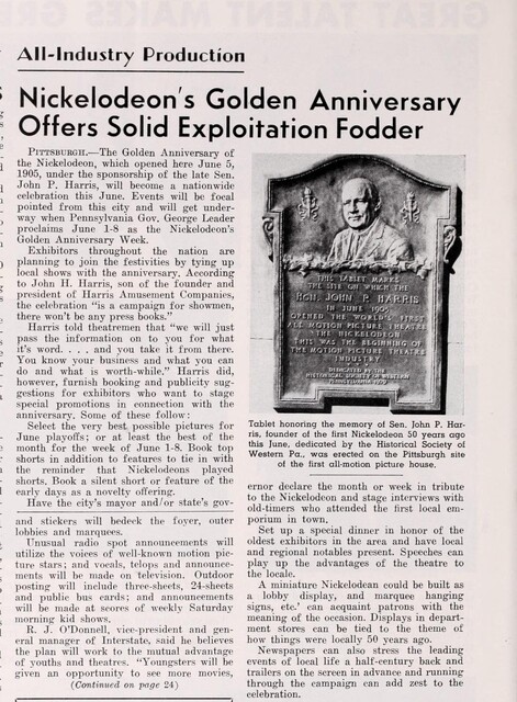 The World's First All Motion Picture Theater