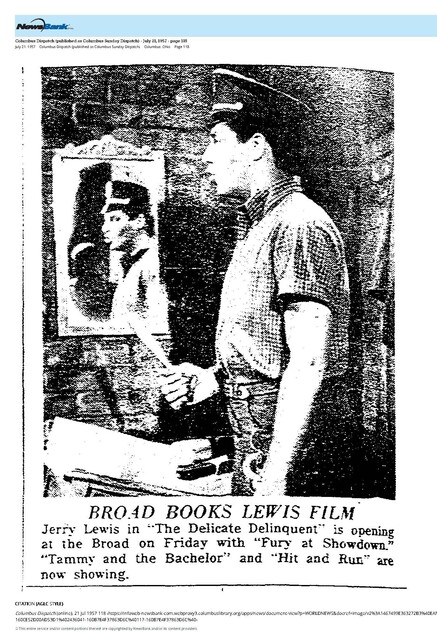Jerry Lewis--Number Nine Box Office Star (1957)