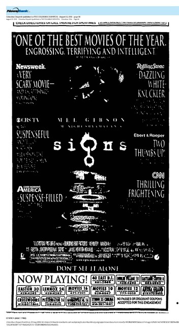 Mel Gibson--Number Nine Box Office Star (2002)/His Last Year on the List