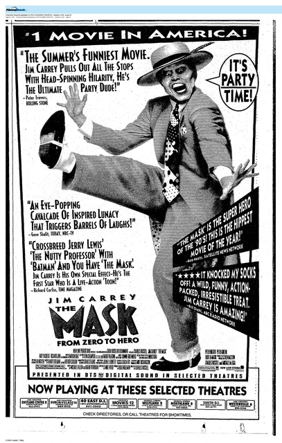 Jim Carrey--Number Two Box Office Star (1994)/His First Year on the List