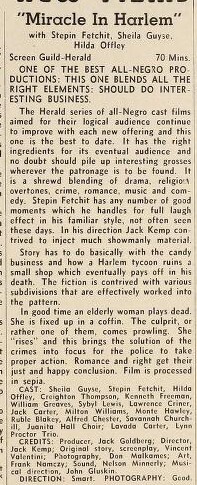 Race Film First-Run Downtown (1948)