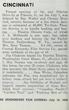 Closing of One Theater and Leasing of Another in Washington C H (1954)