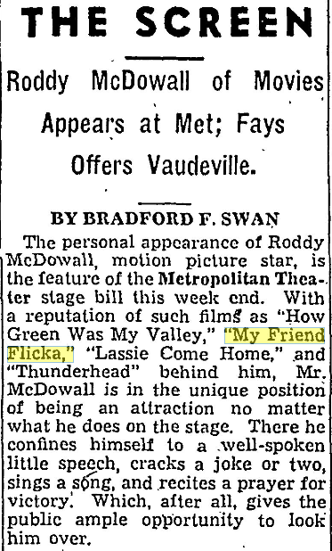 Roddy McDowall appearance.
