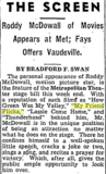 Roddy McDowall appearance.