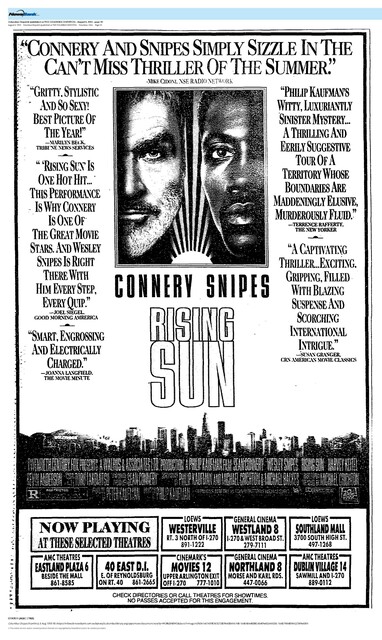 Sean Connery, R.I.P. (1930 - 2020) and Wesley Snipes (1993)