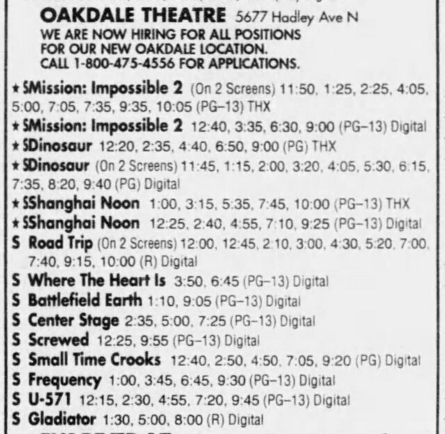 Oakdale UltraScreen Cinema