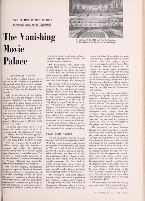 The Fall of the Movie Palace (1963)