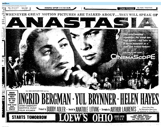 Yul Brynner--Number Ten Box Office Star (1957)/Two Weeks Run
