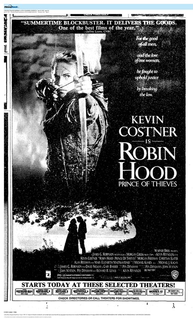 Kevin Costner--Number One Box Office Star (1991)/ 17 Weeks Run