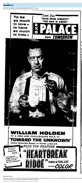 William Holden--Number One Box Office Star (1956)