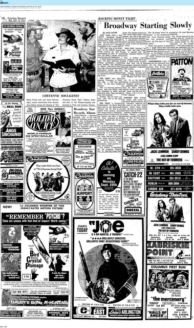 Movies on September 23, 1970