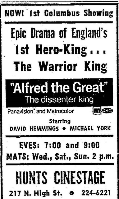 This Film Might have had the Shortest First-Run of All at the Hunts Cinestage (1969)