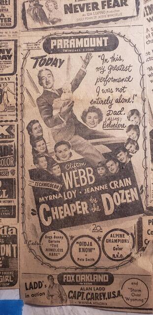 Big Movie Hit Ads Paramount Theatre Oakland CA 