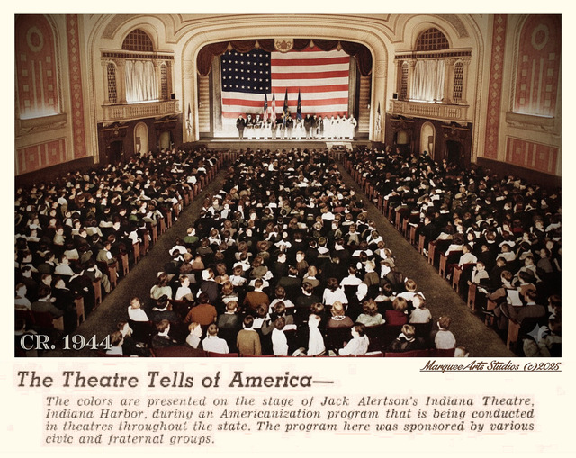 Mid 1940’s view of the Indiana’s beautiful auditorium.