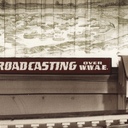 John Muri at the console during a live radio broadcast sometime in the 1920s.