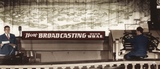 John Muri at the console during a live radio broadcast sometime in the 1920s.