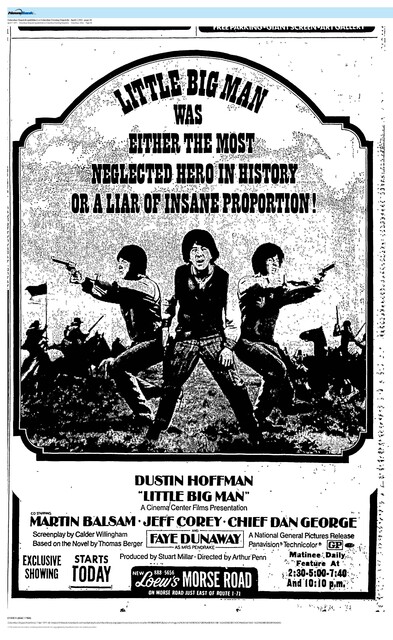 Dustin Hoffman--Number Six Box Office Star (1971)/ 11 Weeks Run