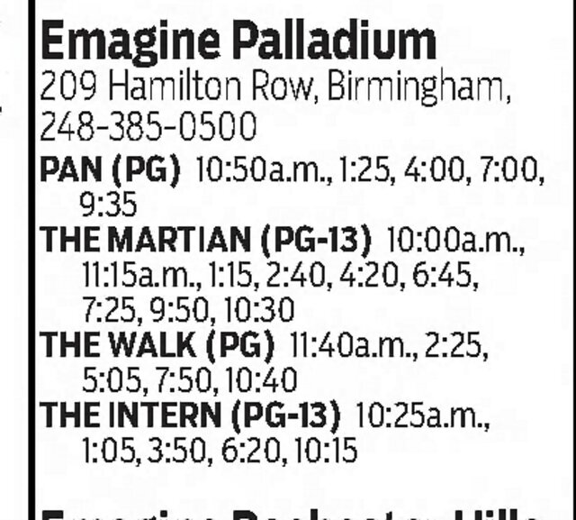 Emagine Palladium