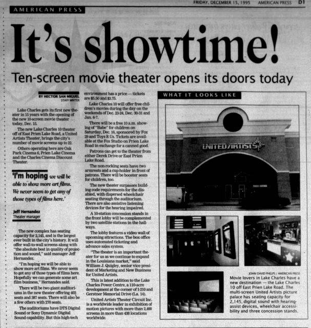 Cinemark Bistro Lake Charles