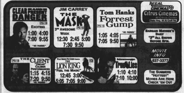 August 12, 1994 Regal takes over the theatre