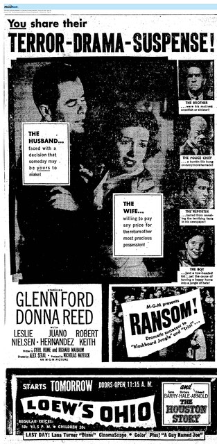 Glenn Ford--Number Five Box Office Star (1956) and Juano Hernandez