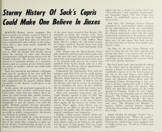 The Misfortune of the Capri (1966)