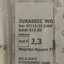 Moorlyn Square Theatre Ticket Stub