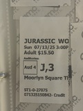 Moorlyn Square Theatre Ticket Stub