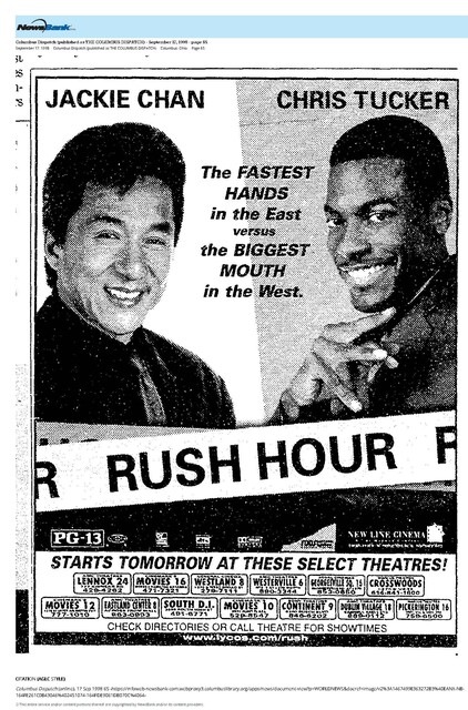 The Great Movie Franchises: Rush Hour (1998)