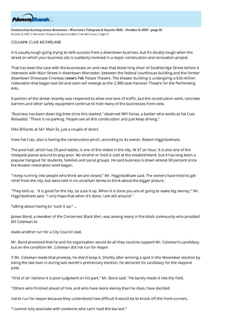Saving a Movie Palace (2007) Page 1