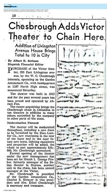New Owner (1939)-- W. C. Chesbrough's Theater Circuit