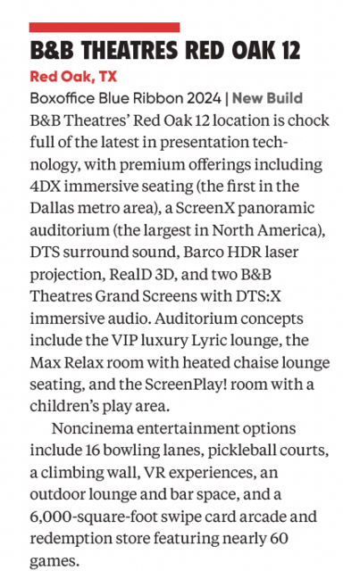 B & B Theatres Red Oak 12