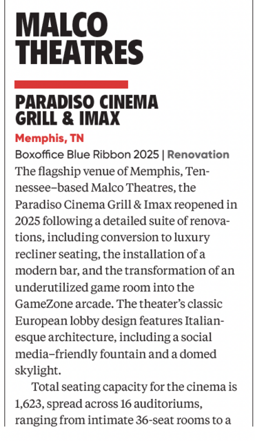Malco Paradiso Cinema Grill and IMAX
