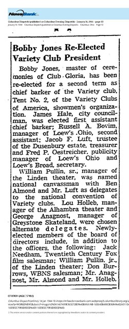 Theater Showmen and More (1944)