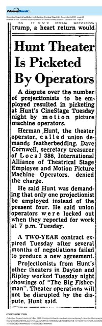 Projectionists Picket (1959)