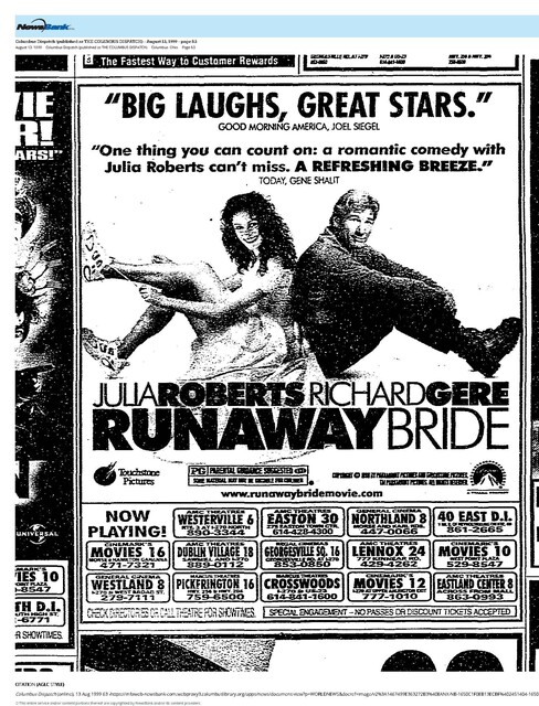 Julia Roberts--Number One Box Office Star (1999)