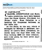 From Columbus to Cleveland (1932):  Edward Melnicker