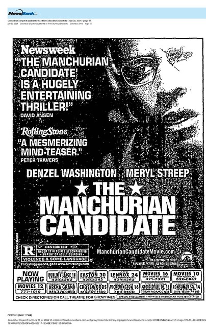 Denzel Washington--Number Six Box Office Star (2004) 