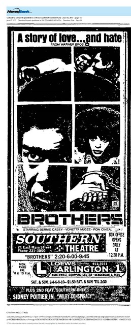 Bernie Casey--Columbus, Ohio Raised, East High and Bowling Green Grad (1977)