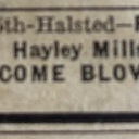 Newspaper ad from the Thursday, Nov. 28, 1963 Chicago Sun Times showing what was playing at the Ramona Theatre.