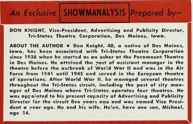 Theater Showman and More (1961)