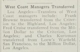 Managerial Change (1927)